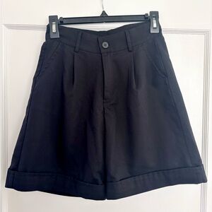 Classic Black Women's High Waisted Shorts